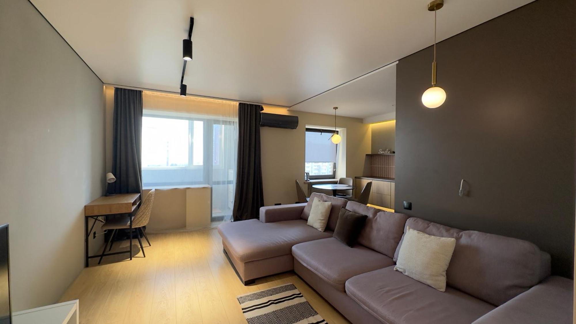 2 Room Modern Apartment View Dnipro Bagian luar foto
